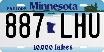 MN license plate 887LHU