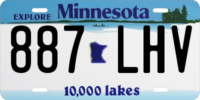 MN license plate 887LHV