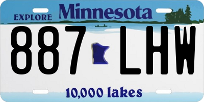 MN license plate 887LHW