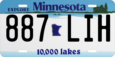 MN license plate 887LIH