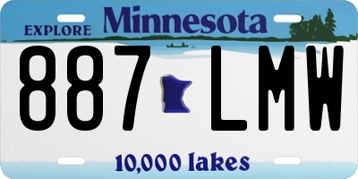 MN license plate 887LMW