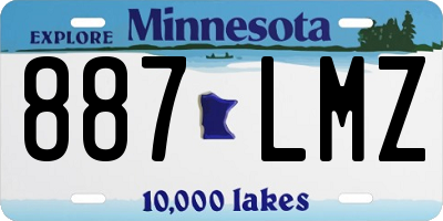 MN license plate 887LMZ