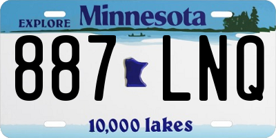 MN license plate 887LNQ