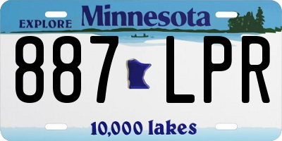 MN license plate 887LPR