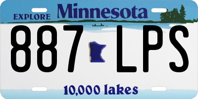 MN license plate 887LPS