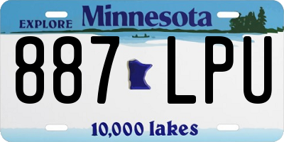 MN license plate 887LPU
