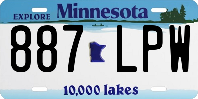 MN license plate 887LPW