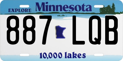 MN license plate 887LQB