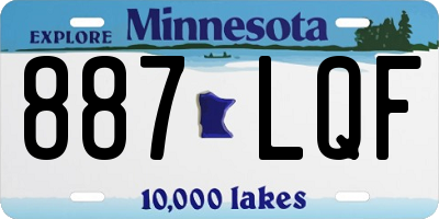 MN license plate 887LQF