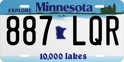 MN license plate 887LQR