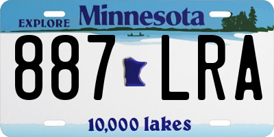 MN license plate 887LRA