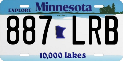 MN license plate 887LRB