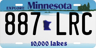 MN license plate 887LRC