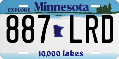 MN license plate 887LRD