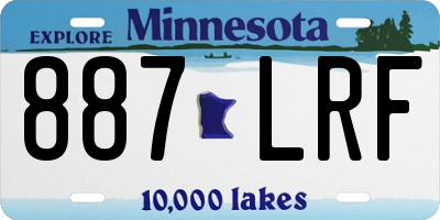 MN license plate 887LRF