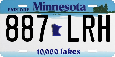 MN license plate 887LRH