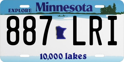 MN license plate 887LRI