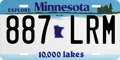 MN license plate 887LRM