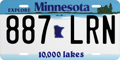 MN license plate 887LRN