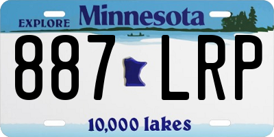 MN license plate 887LRP