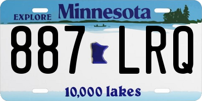 MN license plate 887LRQ