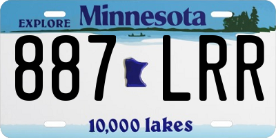 MN license plate 887LRR