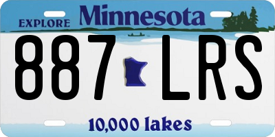 MN license plate 887LRS