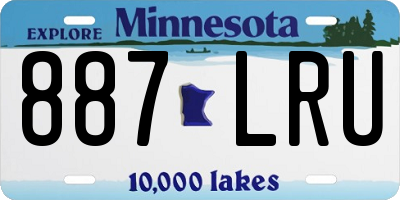 MN license plate 887LRU