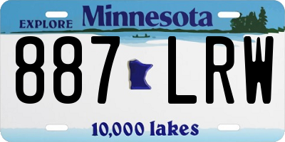 MN license plate 887LRW