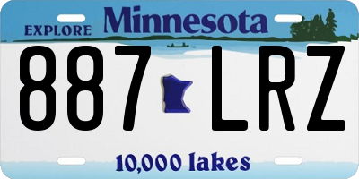 MN license plate 887LRZ