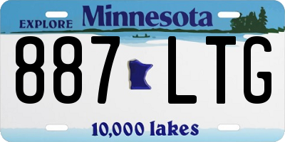 MN license plate 887LTG