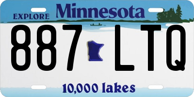 MN license plate 887LTQ