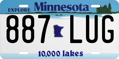 MN license plate 887LUG