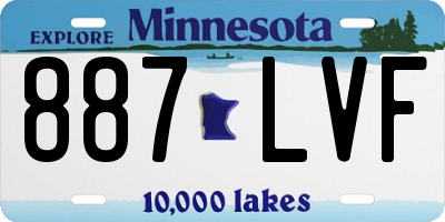 MN license plate 887LVF