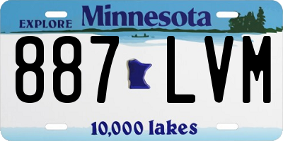 MN license plate 887LVM