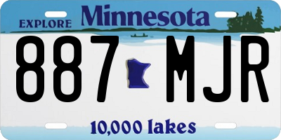 MN license plate 887MJR