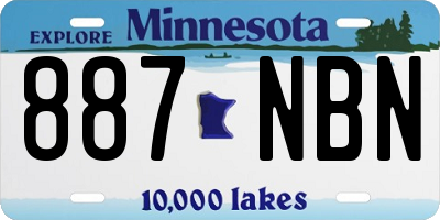 MN license plate 887NBN