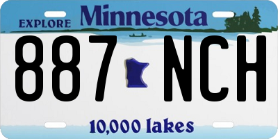 MN license plate 887NCH