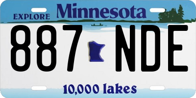MN license plate 887NDE