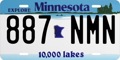 MN license plate 887NMN