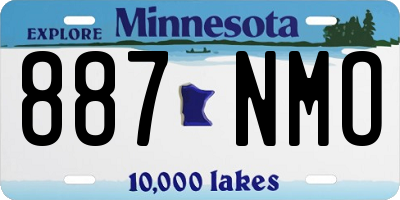 MN license plate 887NMO