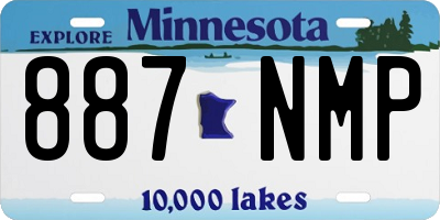 MN license plate 887NMP