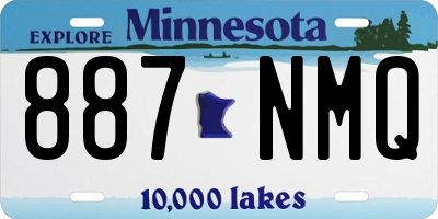 MN license plate 887NMQ