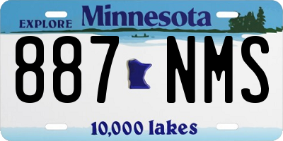 MN license plate 887NMS