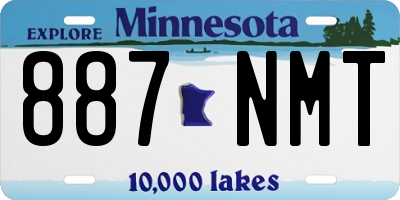 MN license plate 887NMT