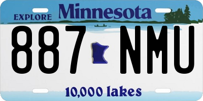 MN license plate 887NMU
