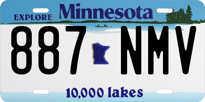 MN license plate 887NMV