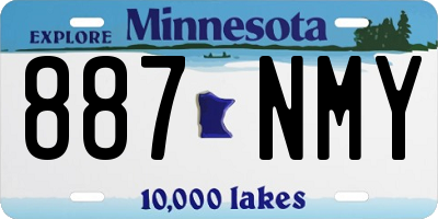 MN license plate 887NMY