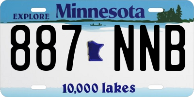 MN license plate 887NNB