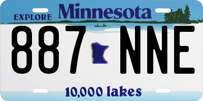MN license plate 887NNE